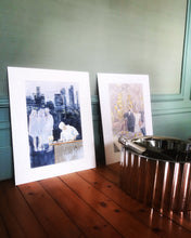 Load image into Gallery viewer, pop up. Aquarelle et pastel à l'huile, oeuvre originale de Philippe Dargent