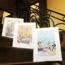 Charger l'image dans la galerie, la consécration. Aquarelle et pastel à l'huile, oeuvre originale de Philippe Dargent