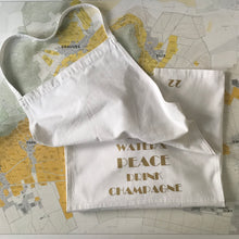 Charger l'image dans la galerie, le tablier blanc customisé à la main Or